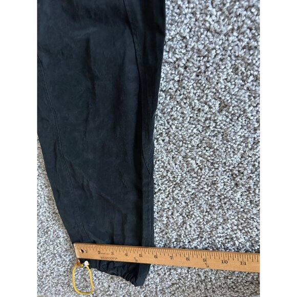 Rhude Black Cargo Track Pants W/ Yellow Drawstring & Zippered Pockets - Picture 11 of 13